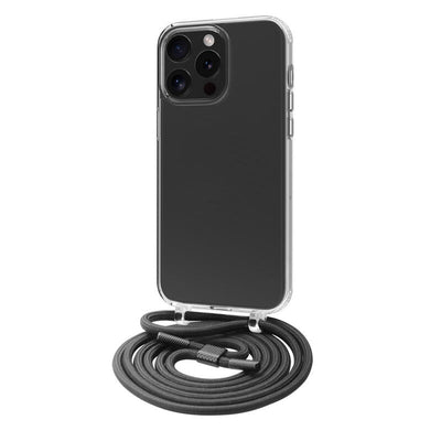 Muvit Case Recycletek Apple Iphone 15 Pro Max. Transparent + Colgante Black — image 1