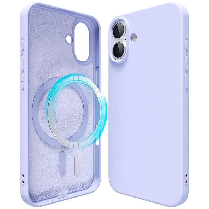 Case Soft Magsafe Compatible Iphone 16 Plus Lavanda