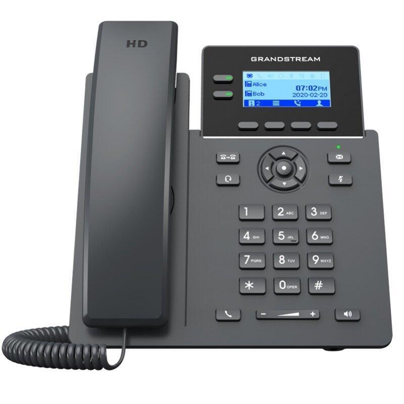 Grandstream GRP2602P Phone Voip - 2.21 132 X 48 Graficos, 4X Cuenta Sip, 2x RJ45 10/100Mbps, PoE]