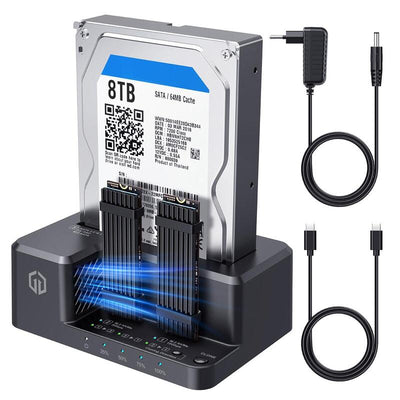 Graugear Docking-& Klonstation M2 NVMe/SATA SSD 2,5/3,5 USB — image 1