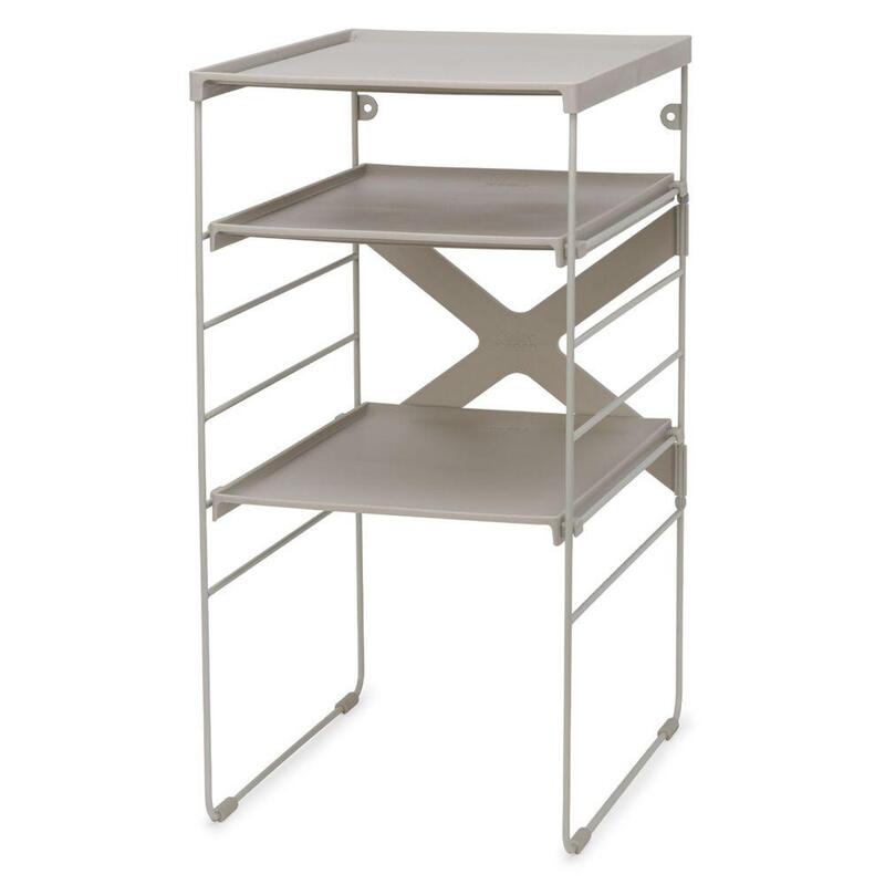 Joseph Level Adjustable Ecru Shoe Rack