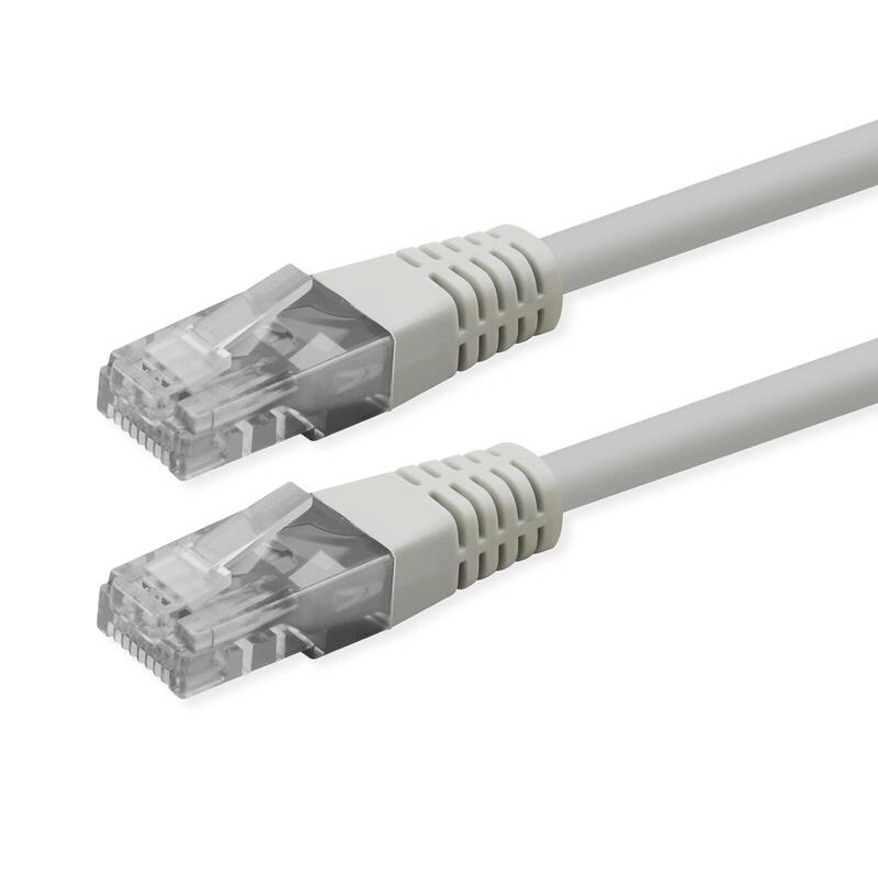 Roline Kab Network Cable CAT.6 Class And UTP PoE White 0,5M