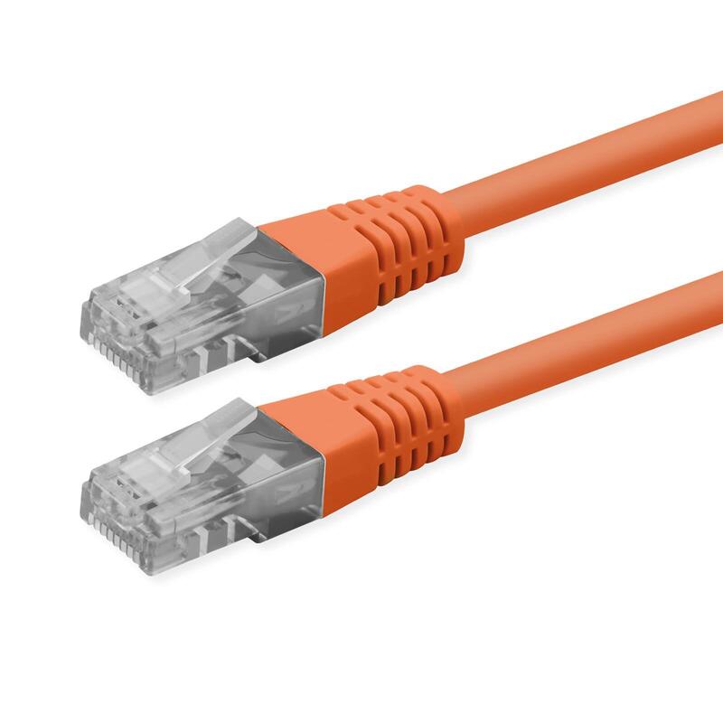 Roline Kab Network Cable CAT.6 Class And UTP PoE Orange 2M