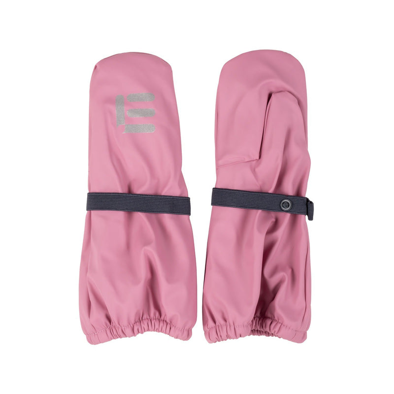 Kids’ Fleece-Lined Rain Mittens – Pink