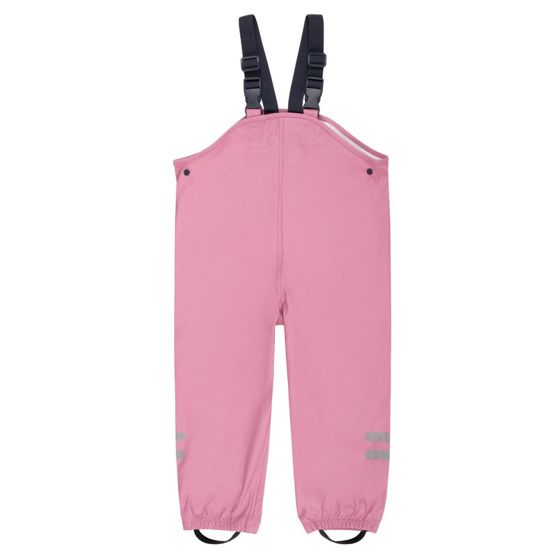 Kids’ Waterproof Rain Dungarees – Pink