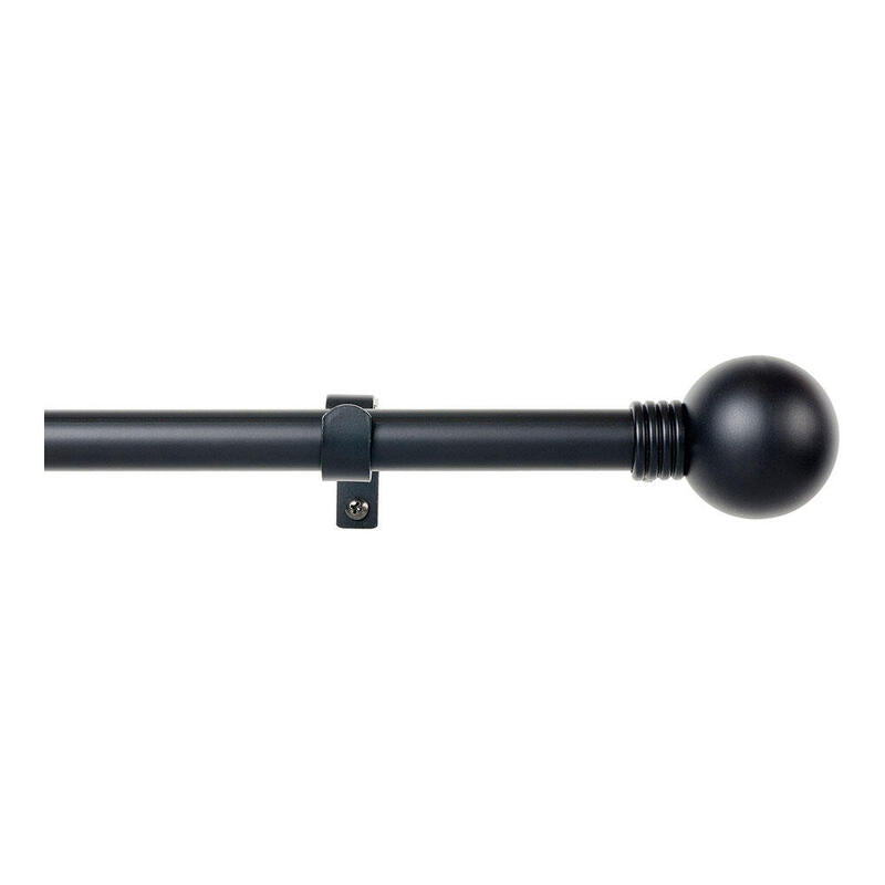 Kit Barra Curtain Ring Extendable 110A 200CM Black Stor Planet