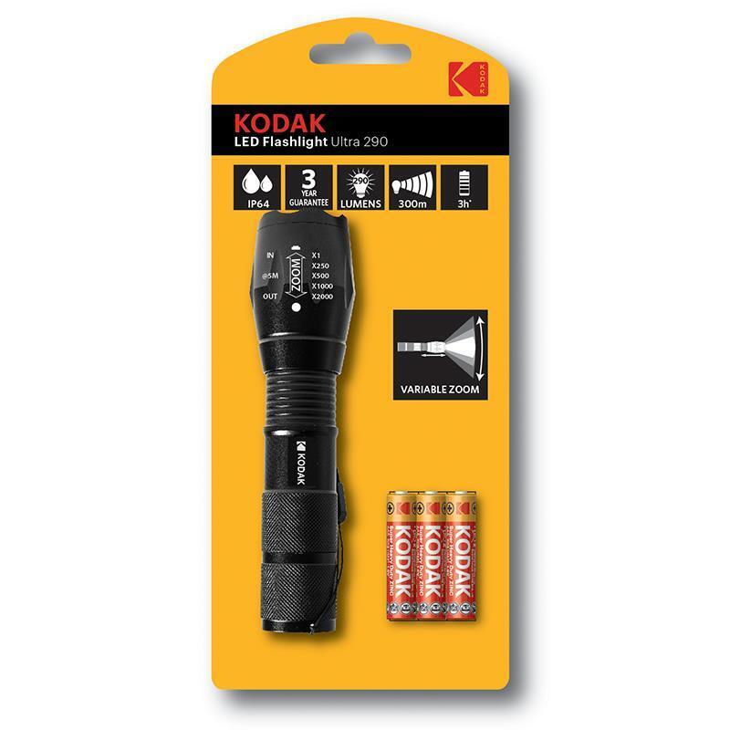 Kodak Linterna LED Ultra 290 + 3XR3