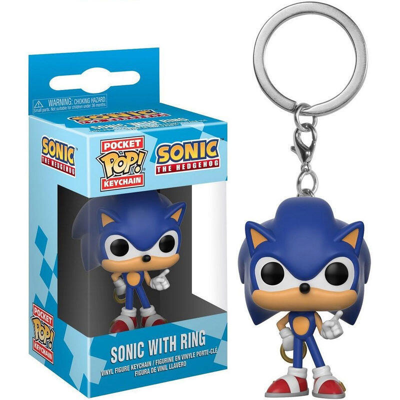 Keyring Pop Sonic With Ring