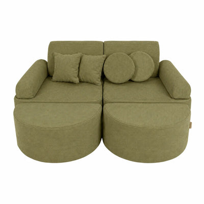 Medium Modular Sofa for Kids - Slimcord Lime Plus