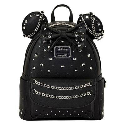 Loungefly Backpack Studs & Chains Minnie Disney 26CM — image 1