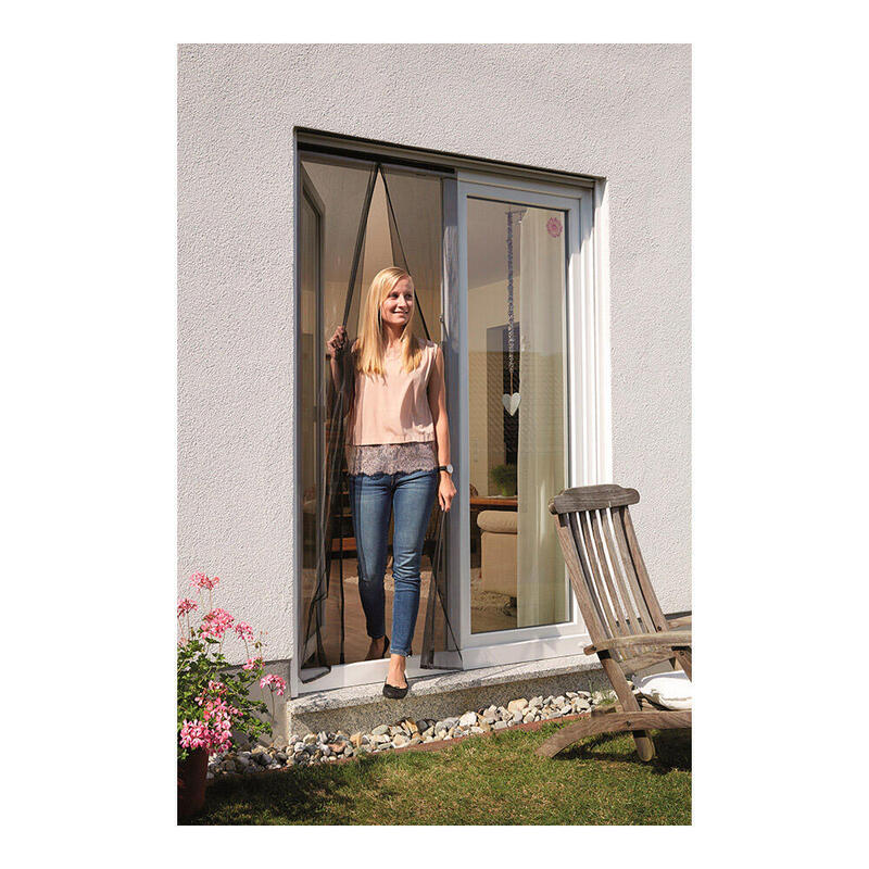 Mosquitera Curtain Magnetica Antracita 90X210CM