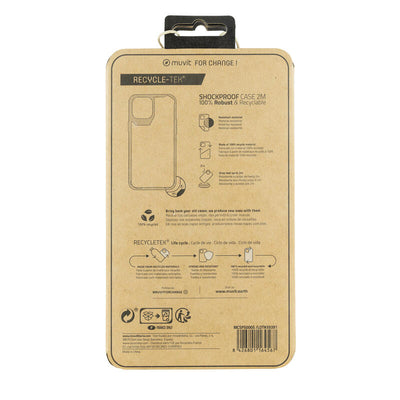 Muvit For Change Case Apple Iphone 12/12 Pro Shockproof 2M Transparent/Black — image 1