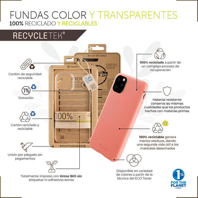 Muvit For Change Case Recycletek Compatible With Apple Iphone 14 Plus Transparent — image 1