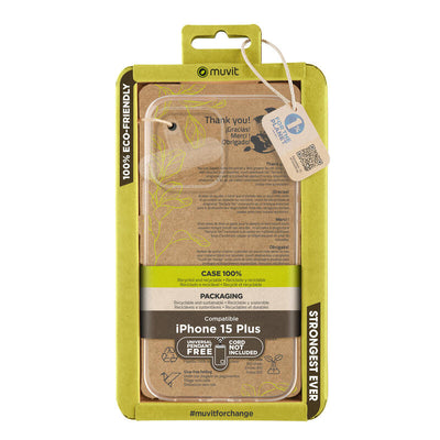 Muvit For Change Case Recycletek Compatible With Apple Iphone 15 Plus Transparent — image 1