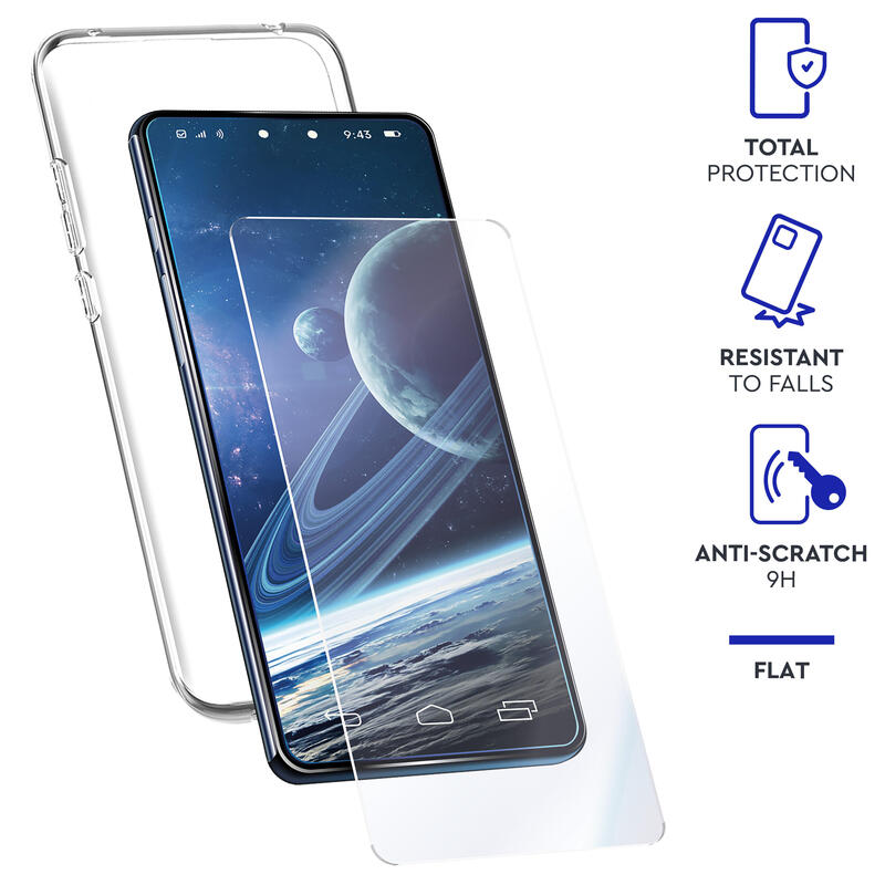 Myway Case Compatible With Apple Iphone 14 Pro Max. + Protector Screen Glass Tempered Flat