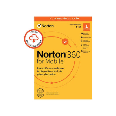 Norton 360 Mobile Portuguese 1 User 1 Device 12MO Box — image 1