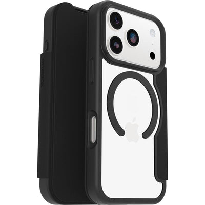 Otterbox React Folio Series Case With Cover Phone Mobile Phone Glass Black Transparent/Black Apple Iphone 17 P — image 1