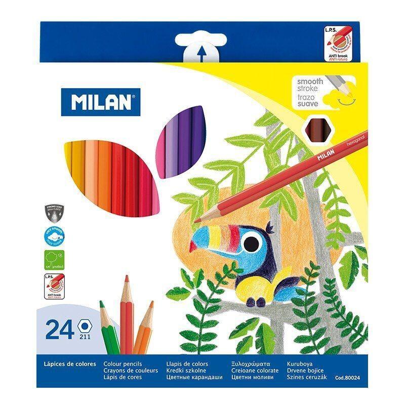 Milan Pack 24 Pencils Colours