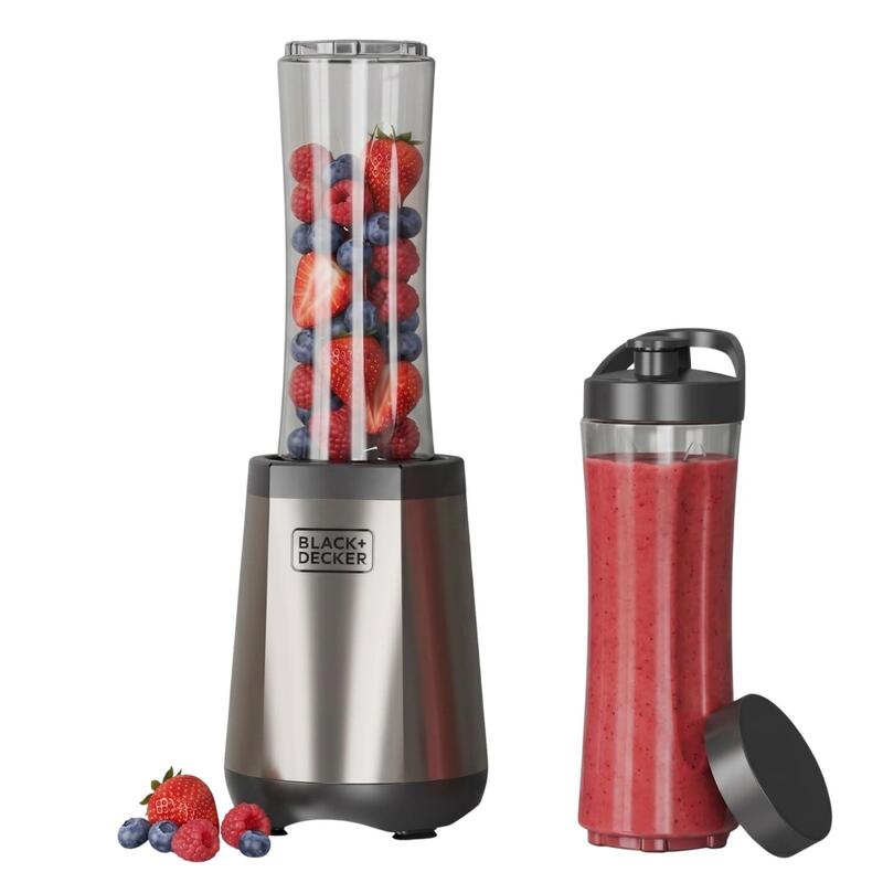 Negro + Decker Pae Blender Glass BXJB12004E 1000W Jarra 1.5L Cuchi Acero ES9120170B