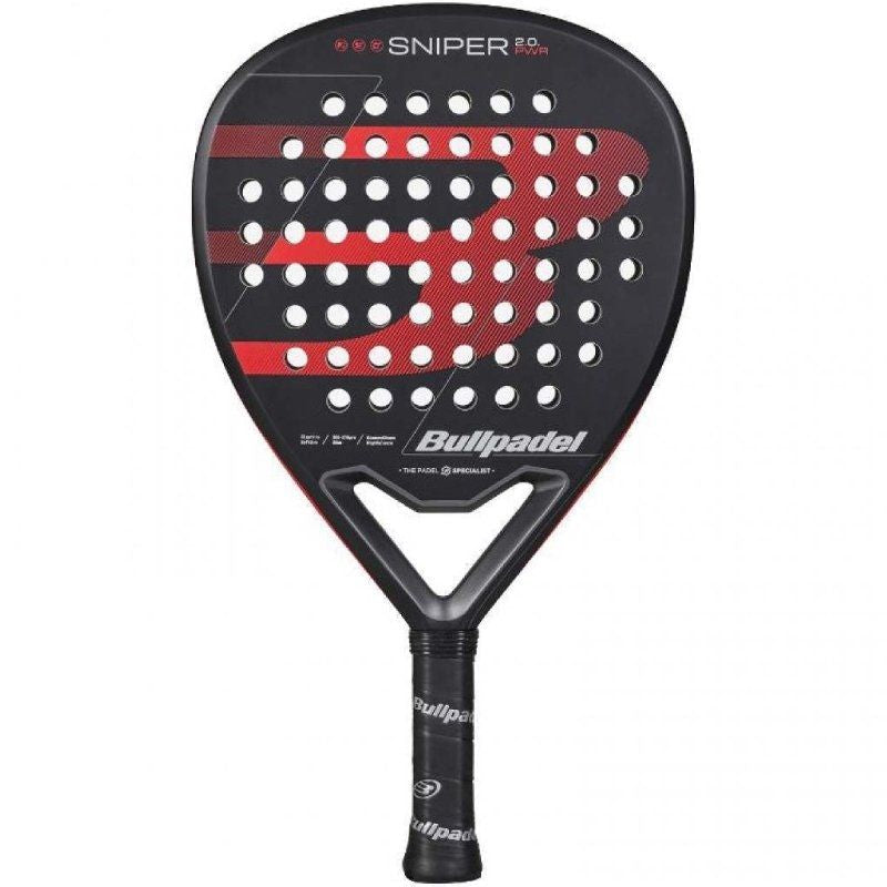 Bullpadel Shovel Pádel Sniper 2.0 Power 2026 Black And Red