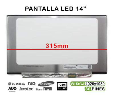 Screen LED 14'' Asus F415JA 18010-14053600 1920X1080 Matte 30 Pines — image 1