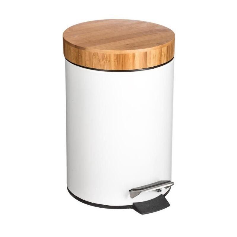 Papelera Bathroom Bambu-blanco 3L Collection 'natureo'