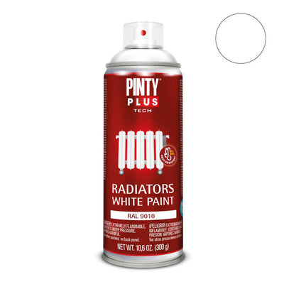 Pintura Spray Pintyplus Tech White Radiator Ral 9010 Spray 520CC — image 1