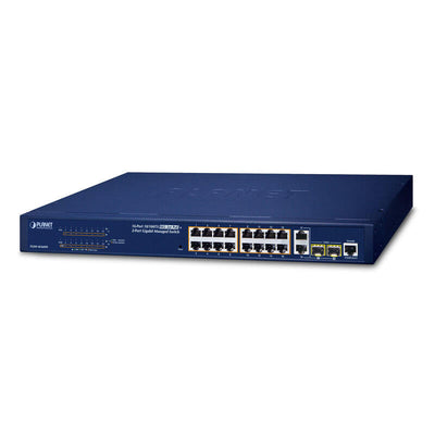 Planet FGSW-1816HPS Switch Gestionado L2 Fast Ethernet (10/100) Black Energía Sobre Ethernet (PoE) — image 1