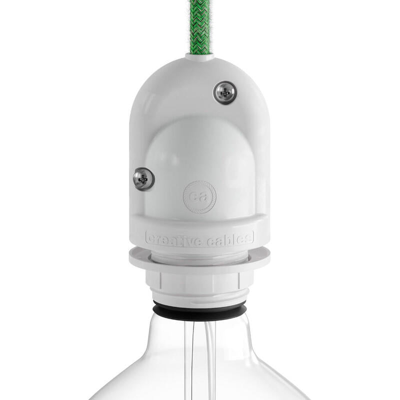 Portalámparas Outdoor E27 White IP65 (retractilado)