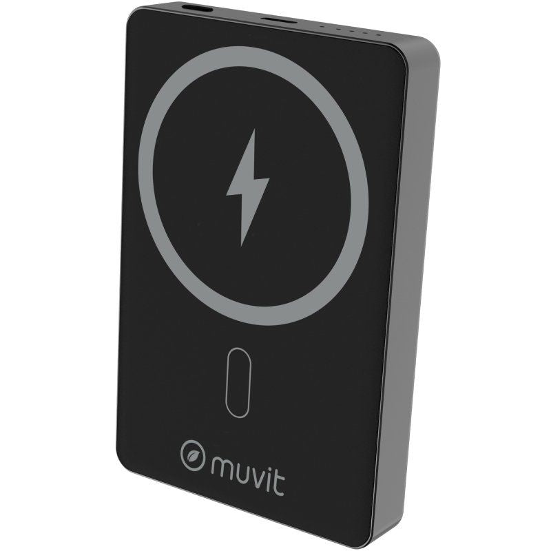 Muvit Powerbank 10000MAH For Change MCCHP0010 20W Wireless Black Includes USB Cable Type-c
