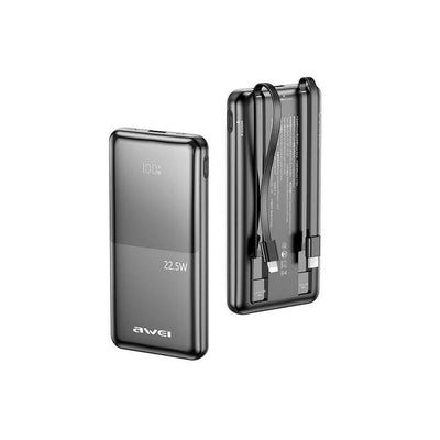 Powerbank 10000MAH P76K 22,5W 4 Wyjscia Ladowania Dwa Kable — image 1