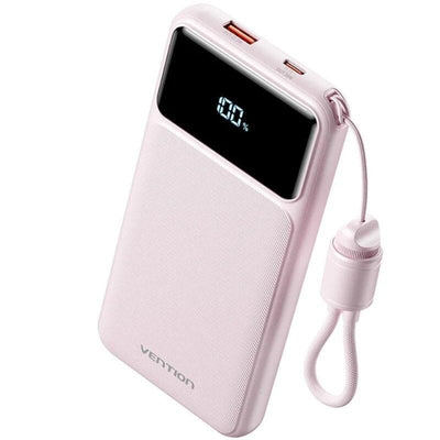 Vention Powerbank 10000MAH XGYP0-39-TY 22.5W Pink Includes USB Cable Type-c — image 1