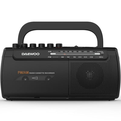 Daewoo Radio Cassete DW1108 With Cable a Batteries Black — image 1