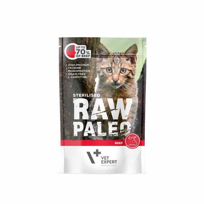 Raw Paleo Adult Cat Sterilised Beef - Comida Húmeda Gatos - 100G — image 1