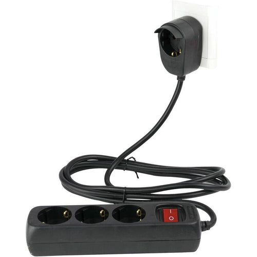 Rev Power Strip 3 + 1-FOLD 2M + Switch Black — image 1