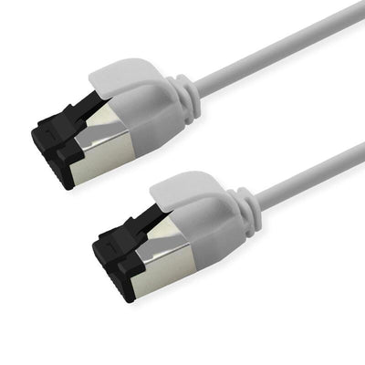 Roline S FTP Network Cable KAT.8.1, Slim, PoE, White 0,3M — image 1