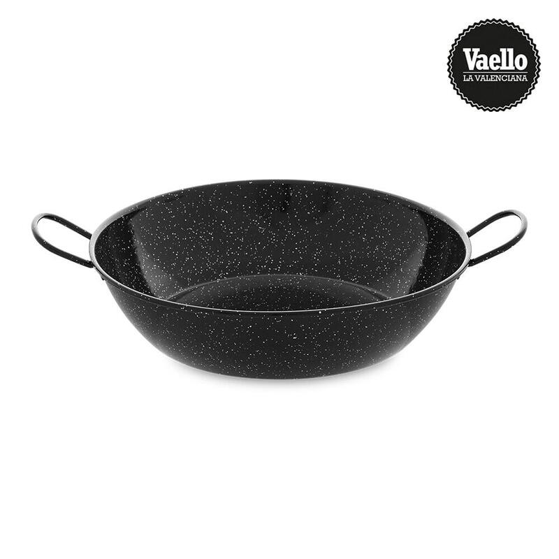 Vaello Frying Pan Honda Esmaltada With Asas Ø38CM.