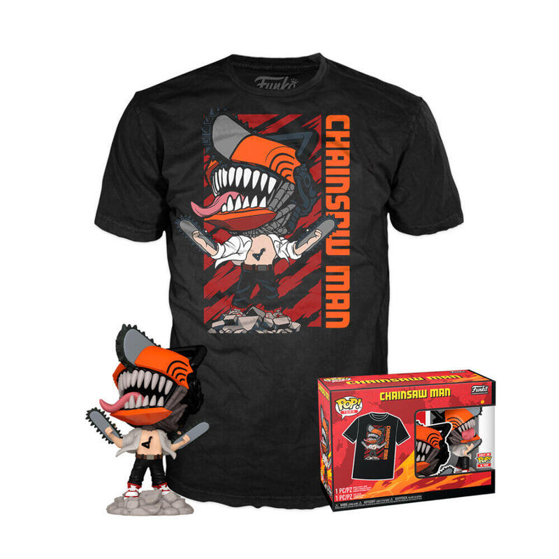 Set Figura Pop Tee Leaping Chainsaw Man Tamaño M