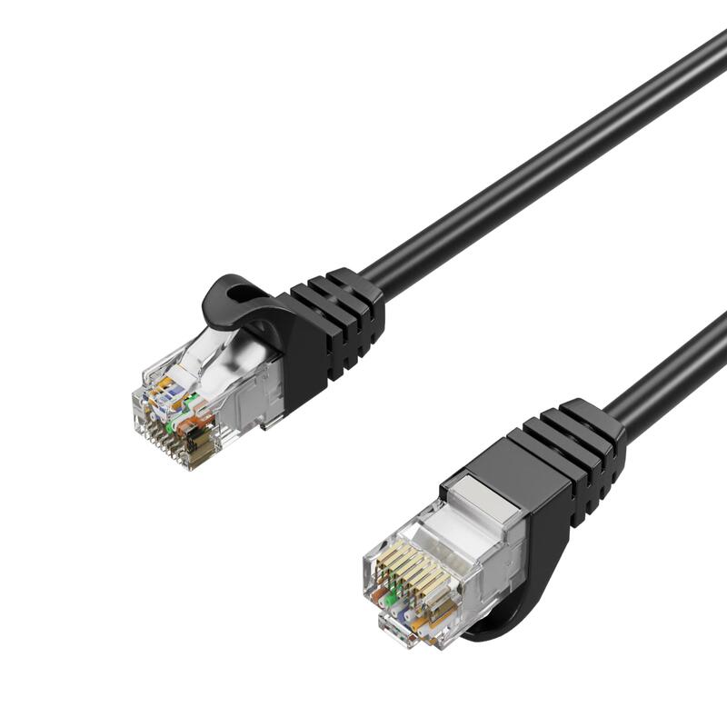 Shiverpeaks RJ45 Network Cable S FTP CAT.7, Pur, Black 1,5M