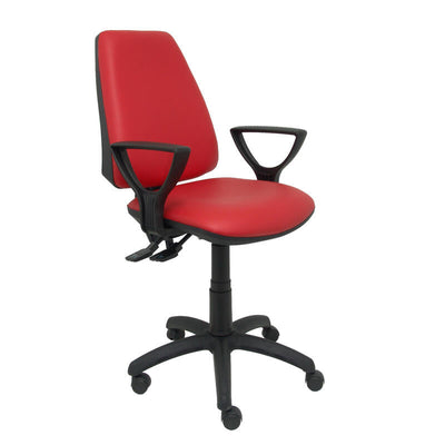 Chair Elche Sincro Similpiel Red With Arms — image 1