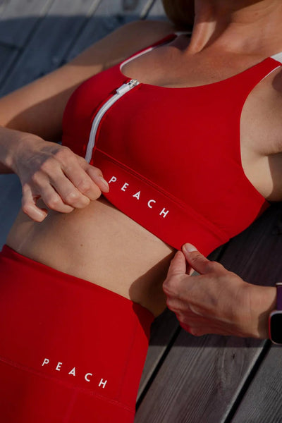 Sports Bra 'Cute Cranberry' Red