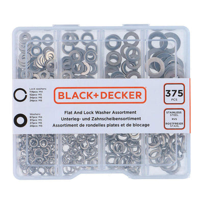 Black + Decker Surtido Arandelas Planas And Security — image 1