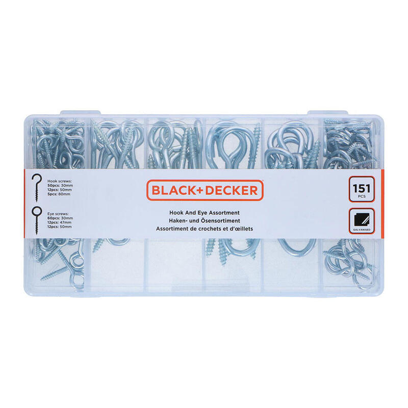 Negro + Decker Surtido Hembrillas, 151 Piezas St