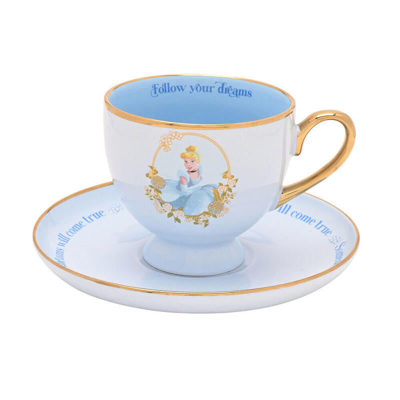 Mug Te And Platillo Cenicienta Princesas Disney